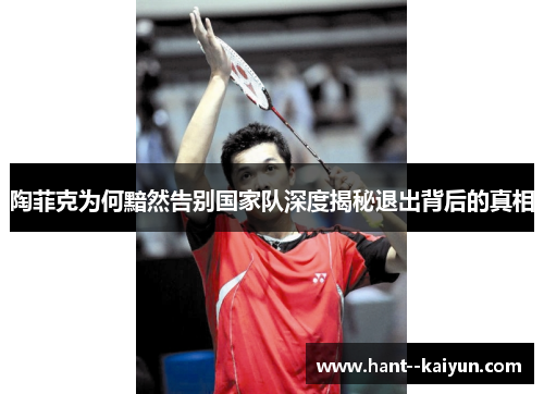 陶菲克为何黯然告别国家队深度揭秘退出背后的真相 陶菲克为何黯然告别国家队深度揭秘退出背后的真相